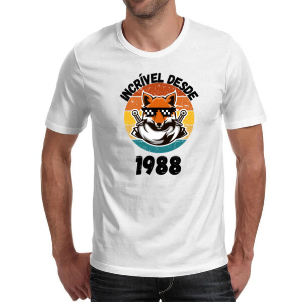 Camiseta Unissex Incrivel desde 1988 - Imagem 2