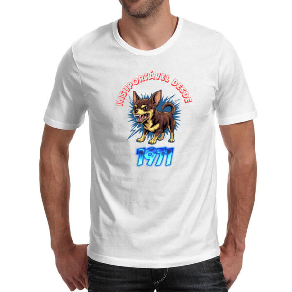 Camiseta Unissex Insuportavel desde 1971 - Imagem 2