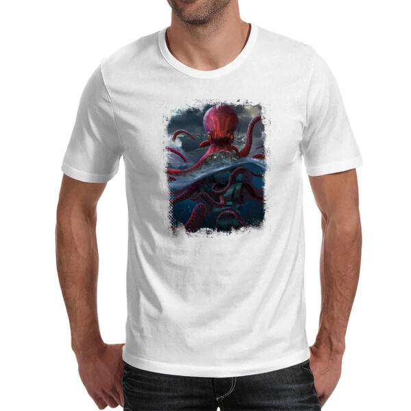 Camiseta Unissex Lendas do Mar Kraken 01 - Imagem 2