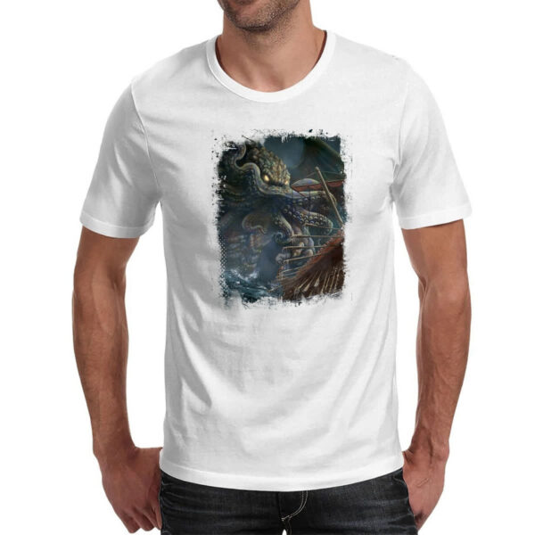 Camiseta Unissex Lendas do Mar Kraken 04 - Imagem 2