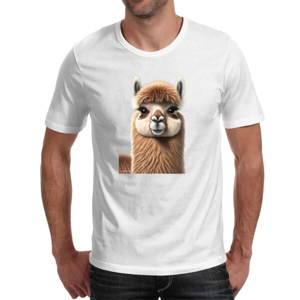 Camiseta Unissex Lhama rosto deboche - Imagem 2
