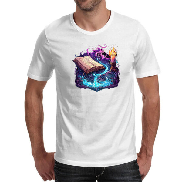 Camiseta Unissex Livro magia em acao - Imagem 2