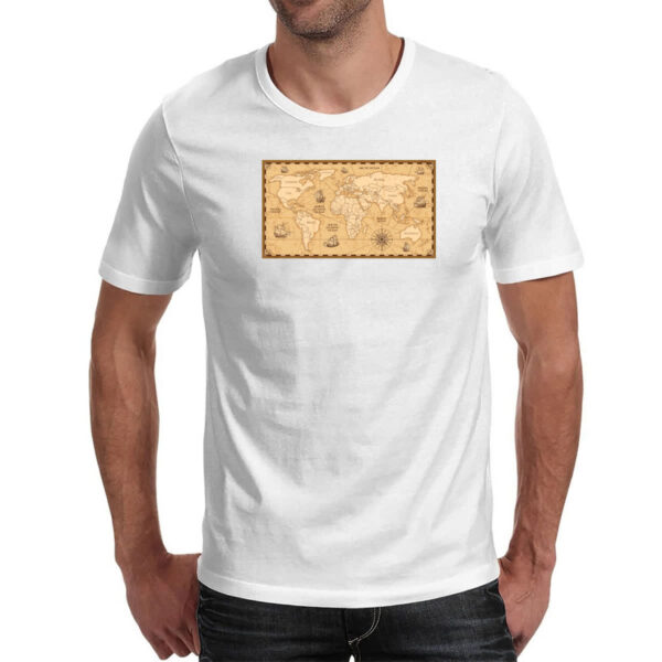 Camiseta Unissex Mapa antigo fronteiras - Image 2