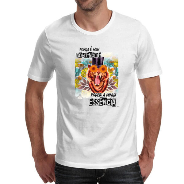 Camiseta Unissex Mulher forca sobrenome - Imagem 2
