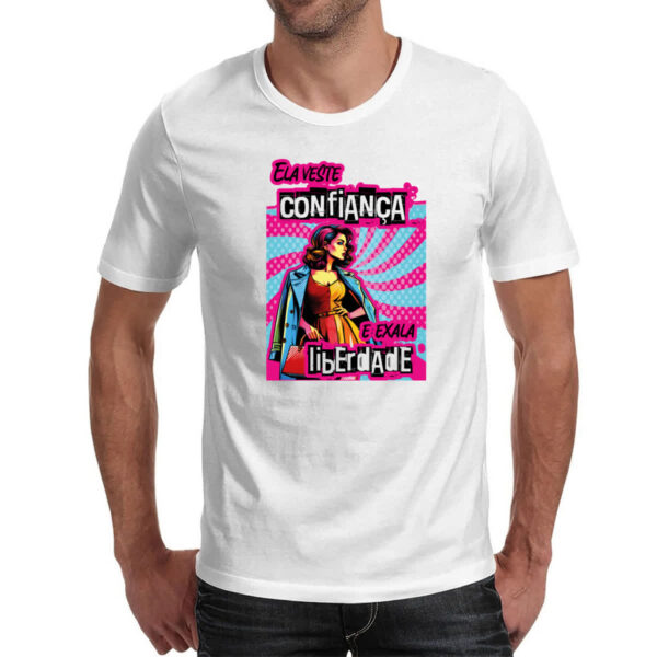 Camiseta Unissex Mulher veste e exala - Imagem 2