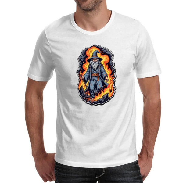 Camiseta Unissex Mago do fogo - Imagem 2