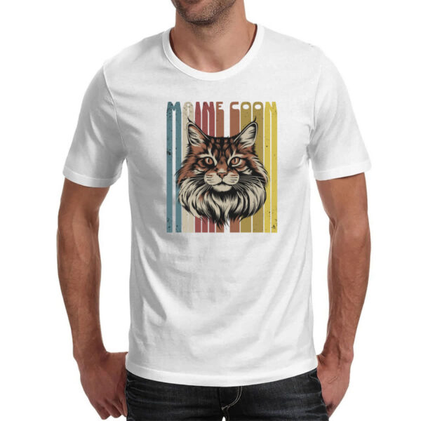 Camiseta Unissex Maine Coon retro vintage - Imagem 2