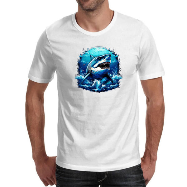 Camiseta Unissex Megalodom sea art - Imagem 2