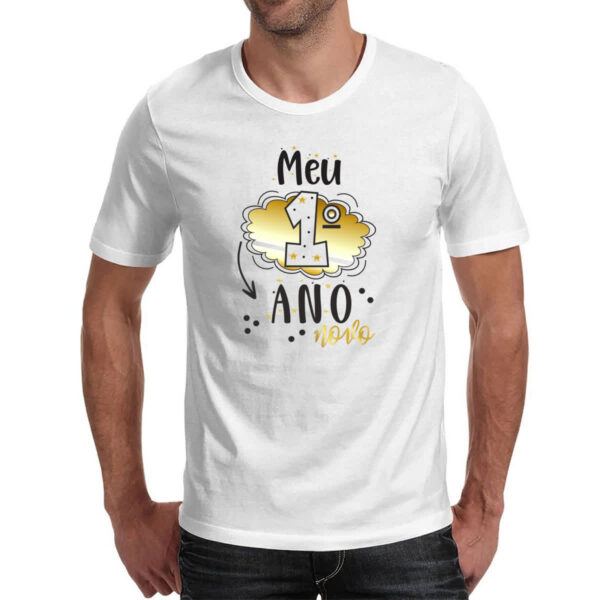 Camiseta Unissex Meu primeiro ano novo - Imagem 2