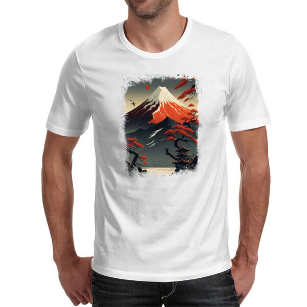 Camiseta Unissex Montanha Fugi Japao 2 - Imagem 2