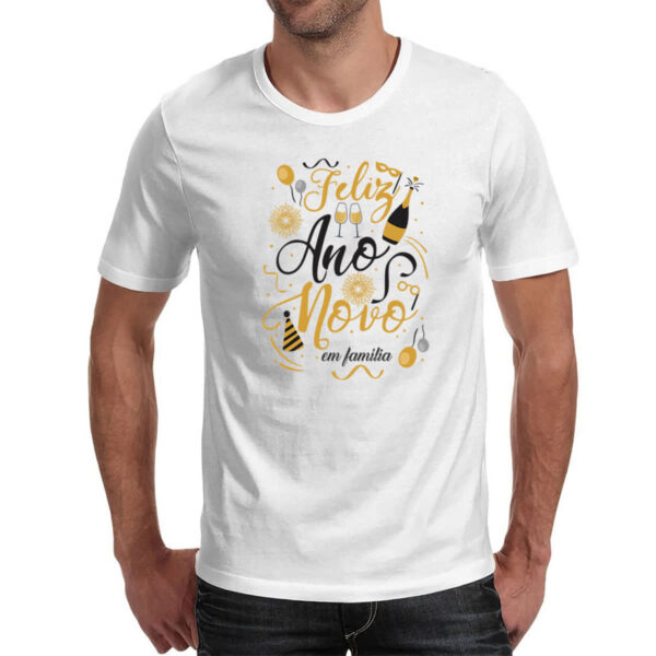 Camiseta Unissex Ano novo em familia - Imagem 2