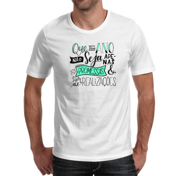 Camiseta Unissex Ano novo realizacoes - Imagem 2