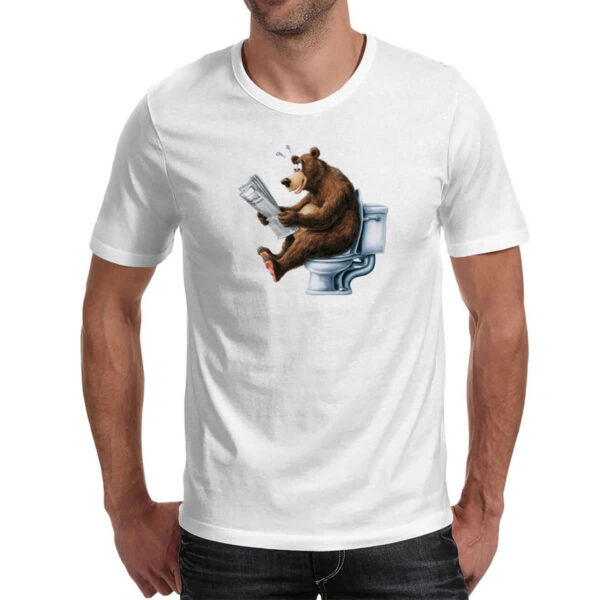 Camiseta Unissex Urso na sala de forca - Imagem 2