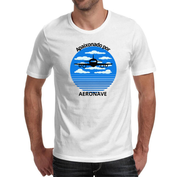 Camiseta Unissex Apaixonado por aeronave - Imagem 2