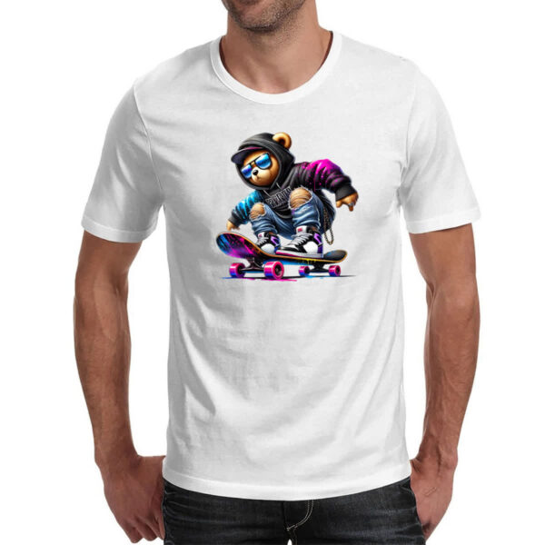 Camiseta Unissex Urso skatista - Imagem 2