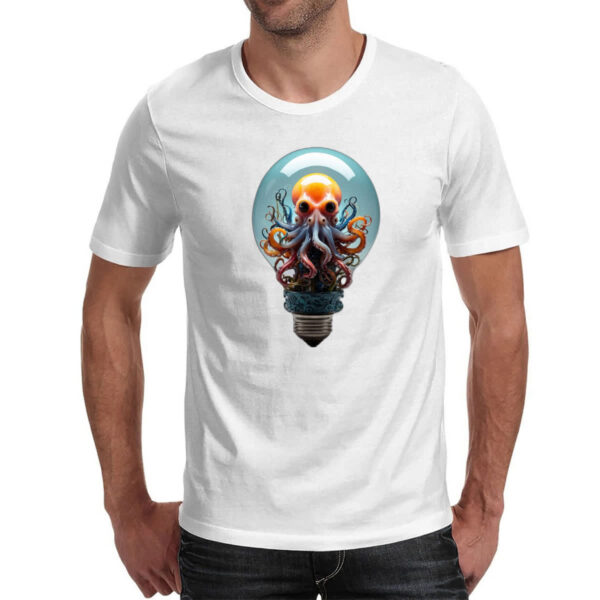 Camiseta Unissex Octopus na lampada - Imagem 2