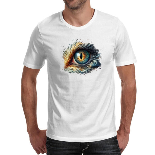 Camiseta Unissex Olho de dragao watercolor - Imagem 2