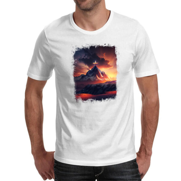 Camiseta Unissex A fe move montanhas 2 - Imagem 2