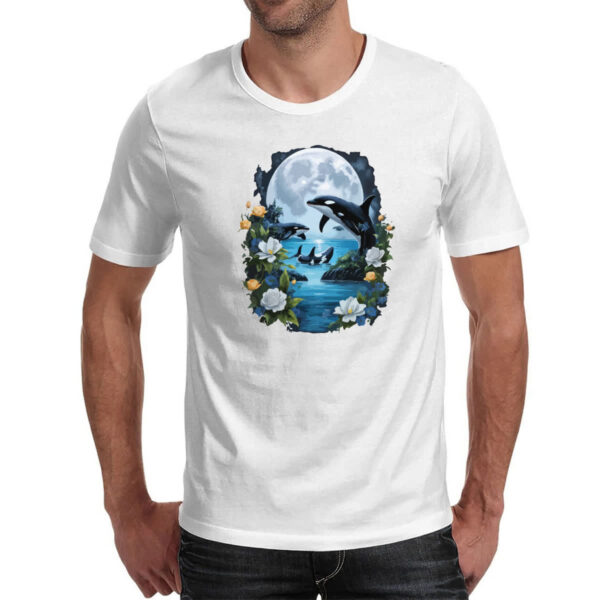 Camiseta Unissex Orca ao luar - Imagem 2