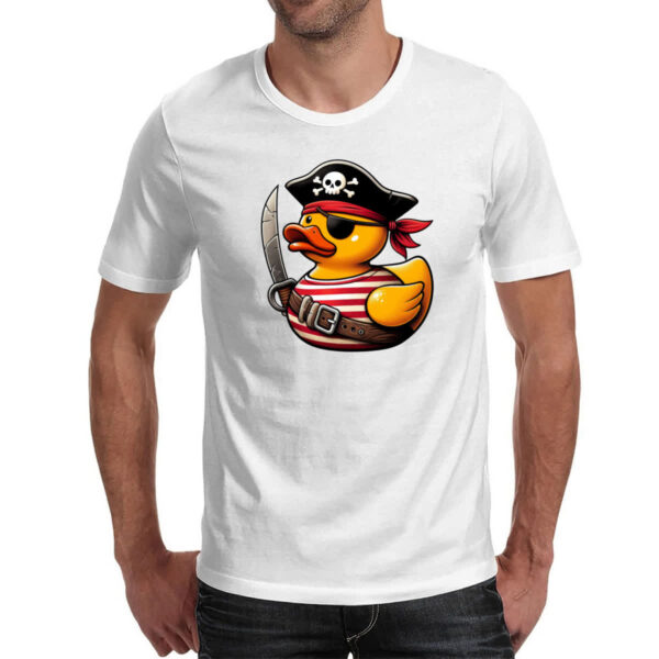 Camiseta Unissex Patinho de borracha Pirata - Imagem 2