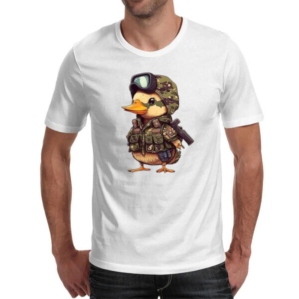 Camiseta Unissex Patinho militar - Imagem 2