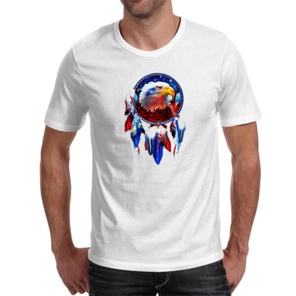 Camiseta Unissex Apanhador de sonhos aguia americana - Imagem 2