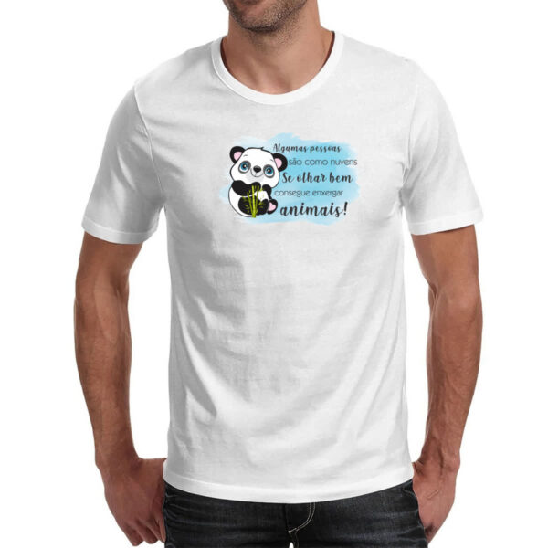 Camiseta Unissex Panda algumas pessoas sao nuvens - Imagem 2