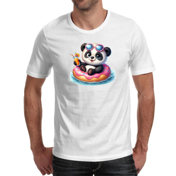 Camiseta Unissex Panda na boia - Imagem 2