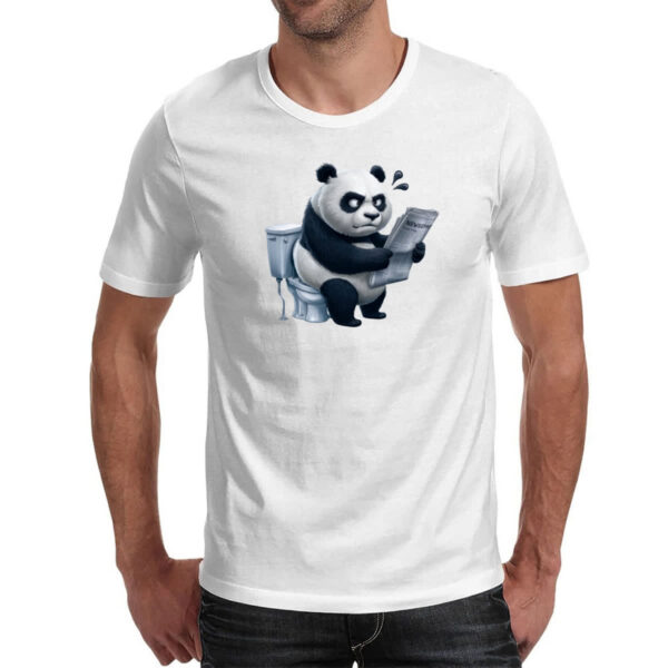 Camiseta Unissex Panda na sala de forca - Imagem 2