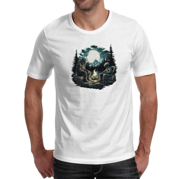 Camiseta Unissex Pe Grande Acampamento Alien - Imagem 2