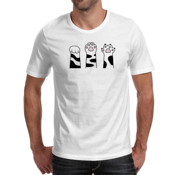 Camiseta Unissex Pedra Papel Tesoura gato malhado - Imagem 2