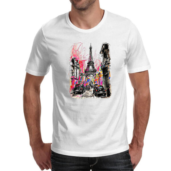Camiseta Unissex Paris street art - Imagem 2