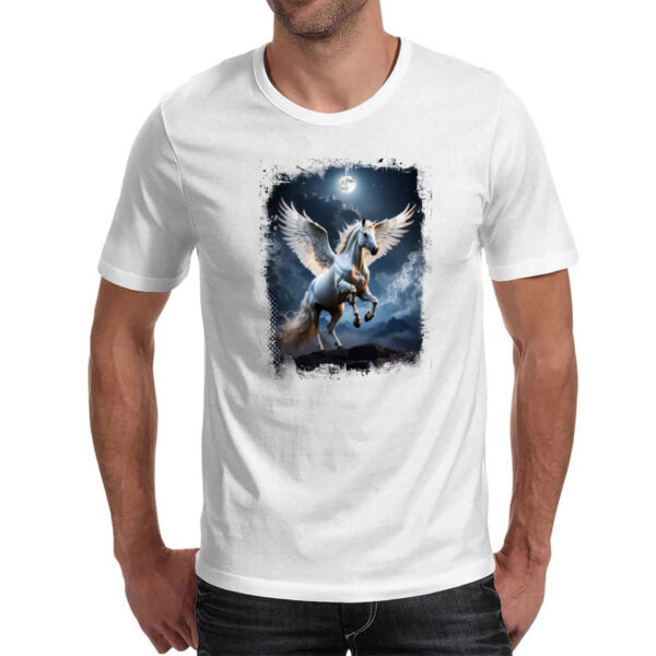 Camiseta Unissex Pegasus ao luar - Imagem 2