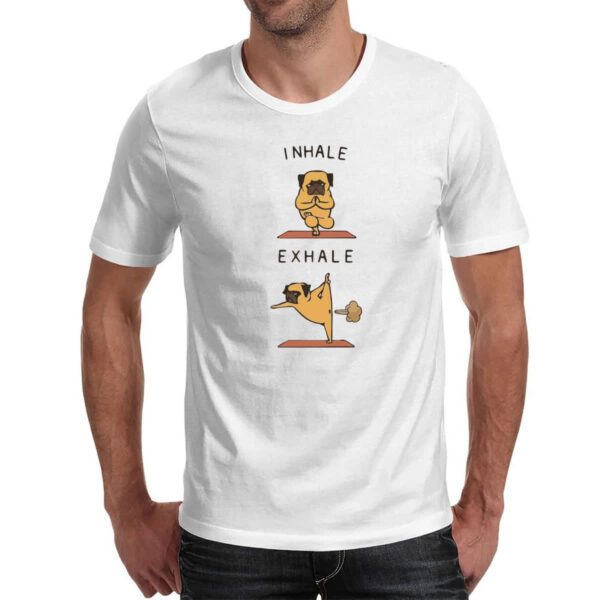 Camiseta Unissex Pug Yoga - Imagem 2