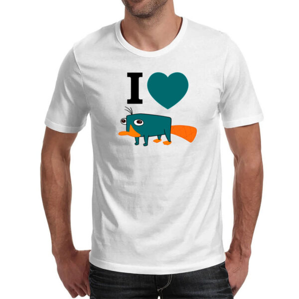 Camiseta Unissex Phineas e Ferb Eu amo Perry - Imagem 2