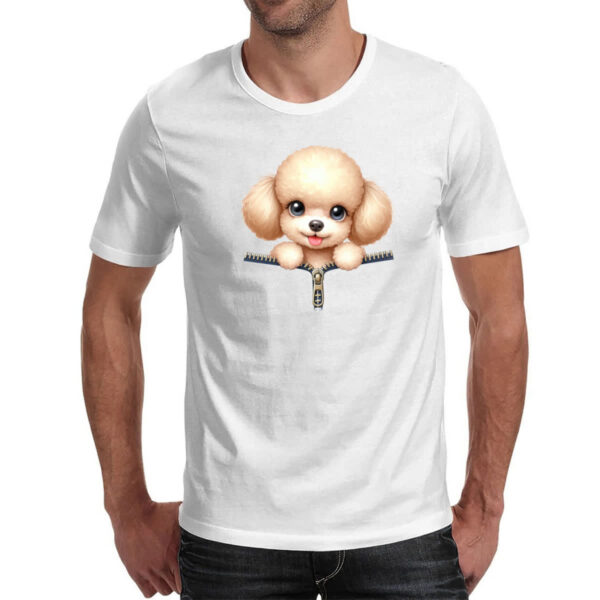 Camiseta Unissex Poodle no Ziper - Imagem 2