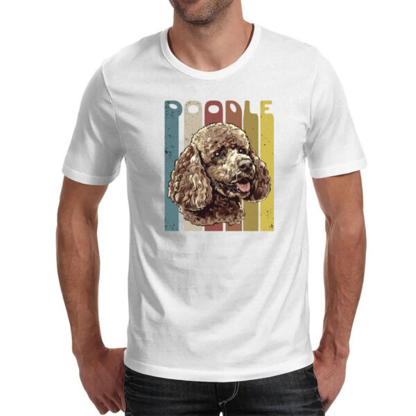 Camiseta Unissex Poodle retro vintage - Imagem 2