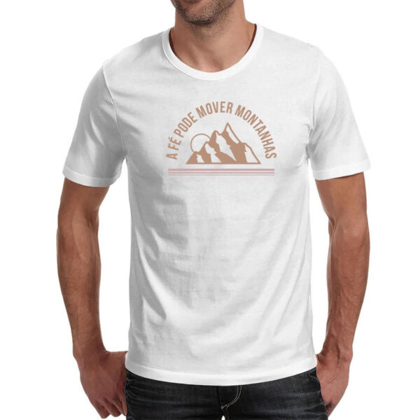 Camiseta Unissex A fe pode mover montanhas - Imagem 2