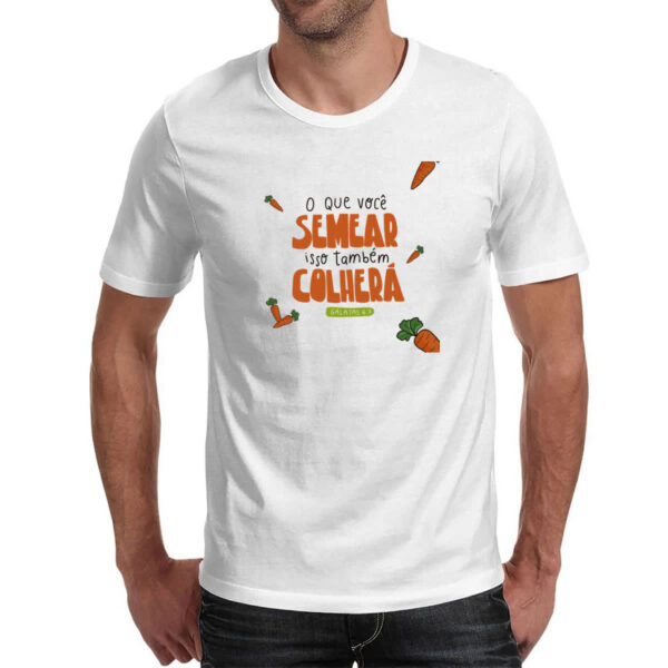 Camiseta Unissex Religioso semear e colher - Imagem 2