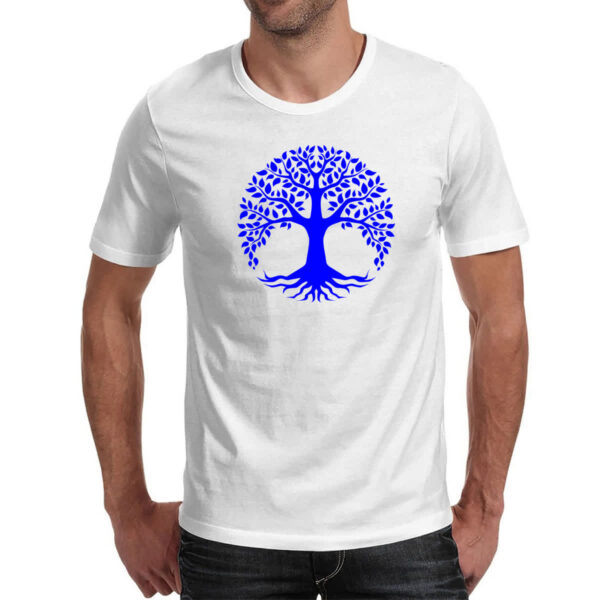Camiseta Unissex Arvore da vida azul - Imagem 2