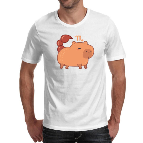 Camiseta Unissex Signo Capivara Escorpiao - Imagem 2