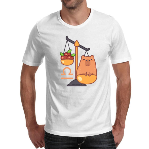 Camiseta Unissex Signo Capivara Libra - Imagem 2