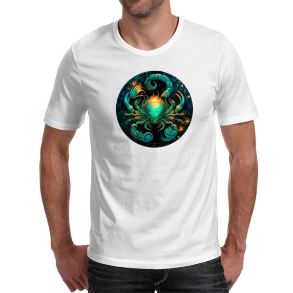 Camiseta Unissex Signo de cancer logo de luxo - Imagem 2