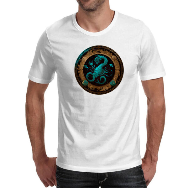 Camiseta Unissex Signo de escorpiao logo de luxo - Imagem 2