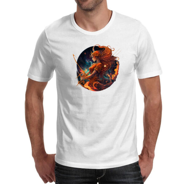 Camiseta Unissex Signo de sagitario logo de luxo - Imagem 2