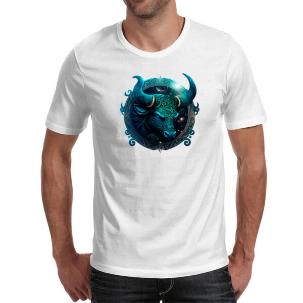 Camiseta Unissex Signo de touro logo de luxo - Imagem 2