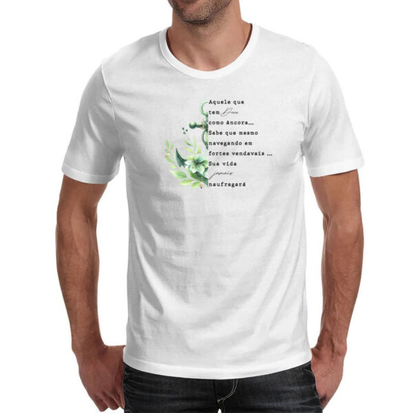 Camiseta Unissex Salmos ancora verde - Imagem 2