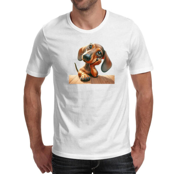 Camiseta Unissex Salsichinha pensativo - Imagem 2