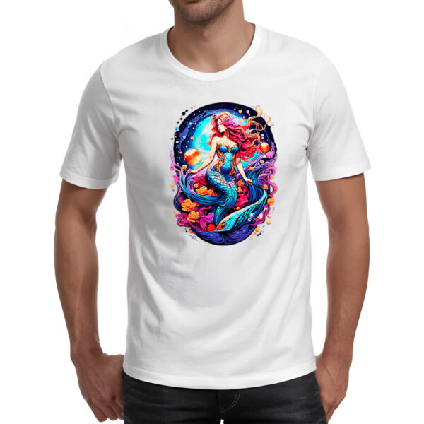 Camiseta Unissex Sereia na galaxia - Imagem 2