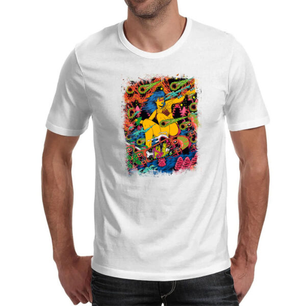 Camiseta Unissex Skatista psicodelico - Imagem 2